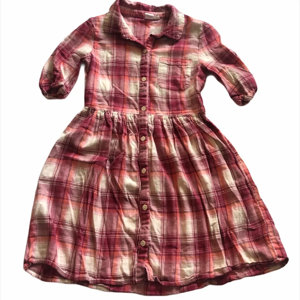 Gap plaid shirt dress